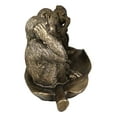 thumbnail image 6 of Ebros Whimsical Golden See Hear Speak No Evil Monkeys Sitting On Banana Leaf Statue 3 Wise Apes of The Jungle Figurine Animal Rainforest Monkey See & Do Fairy Tale Fable Nursery Rhymes Allegory, 6 of 7