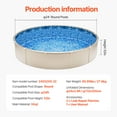 thumbnail image 6 of KFFKFF 24-ft Circular Above Ground Pool Liner, Unibead Pool Liners, Standard Thickness, 52inch Wall Elevation, Crafted for Steel Sided Above-Ground Swimming Pools, 6 of 9
