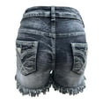thumbnail image 7 of Aloohaidyvio Jean Shorts for Women Trendy High Waisted Denim Shorts Stretchy Summer Casual Off Jeans Shorts, 7 of 7