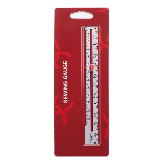Sliding Sewing Gauge 6Inch Aluminum Alloy Quilting Ruler Metal Fabric Quilting Ruler Calliper Sewing Measuring Tool