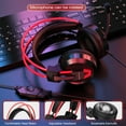 thumbnail image 3 of Gaming Headsets,Gaming Headphones with Noise Cancelling Mic, LED Lights & Soft Memory Earmuffs for PS5/PS4/ Xbox/Nintendo Switch/PC Mac Computer Games- Red, 3 of 5