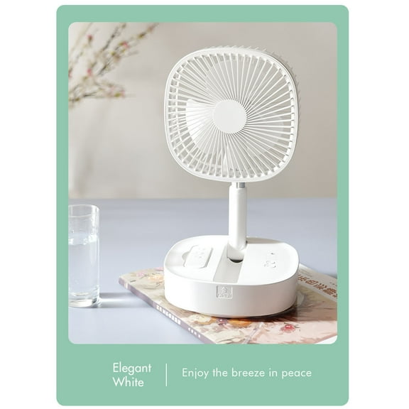 JLFNYA Portable Fan,Foldable Telescopic Rechargeable Fan Cooler With Humidification Phone