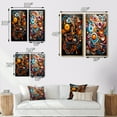 thumbnail image 4 of Designart "Vibrant Rhapsody Opt Art painting II" Op Art Wall Art Set Of 2 - Multi-Color Abstract Wall Decor Set Of 2, 4 of 7