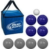 Bocce Ball Set- Regulation Outdoor Family Bocce Game for Backyard, Lawn, Beach and More- 8 Balls, Pallino, and Carrying Case by Hey! Play! (Bud Light)