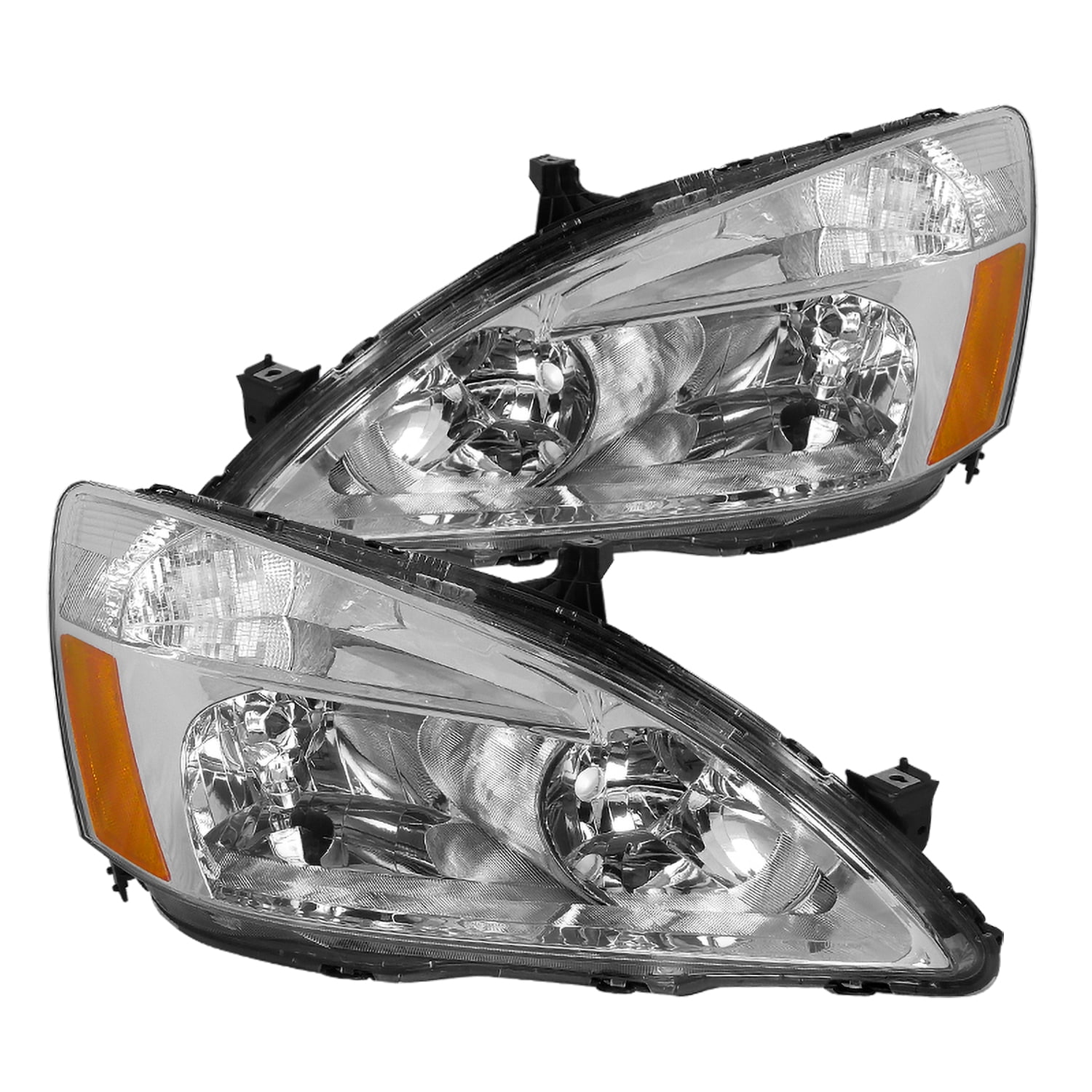 For 2003 2007 Honda Accord 4DR L+R Headlight Headlamp Bracket Retainer Support