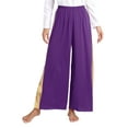 thumbnail image 5 of Zaldita Women's Praise Worship Dance Outfit with Baggy Trouser Liturgical Dancewear Purple&Light Purple M, 5 of 7
