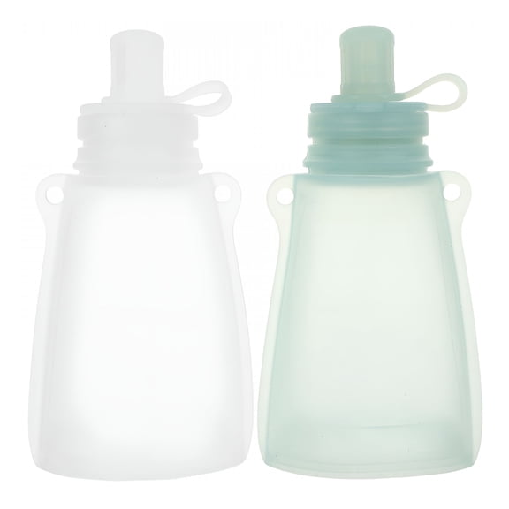 ACDANC Set of 2 Freezer Bags for Breastmilk Storage,Baby Breastfeeding Bags,Breastmilk Storage Bag,120Ml Capacity Each