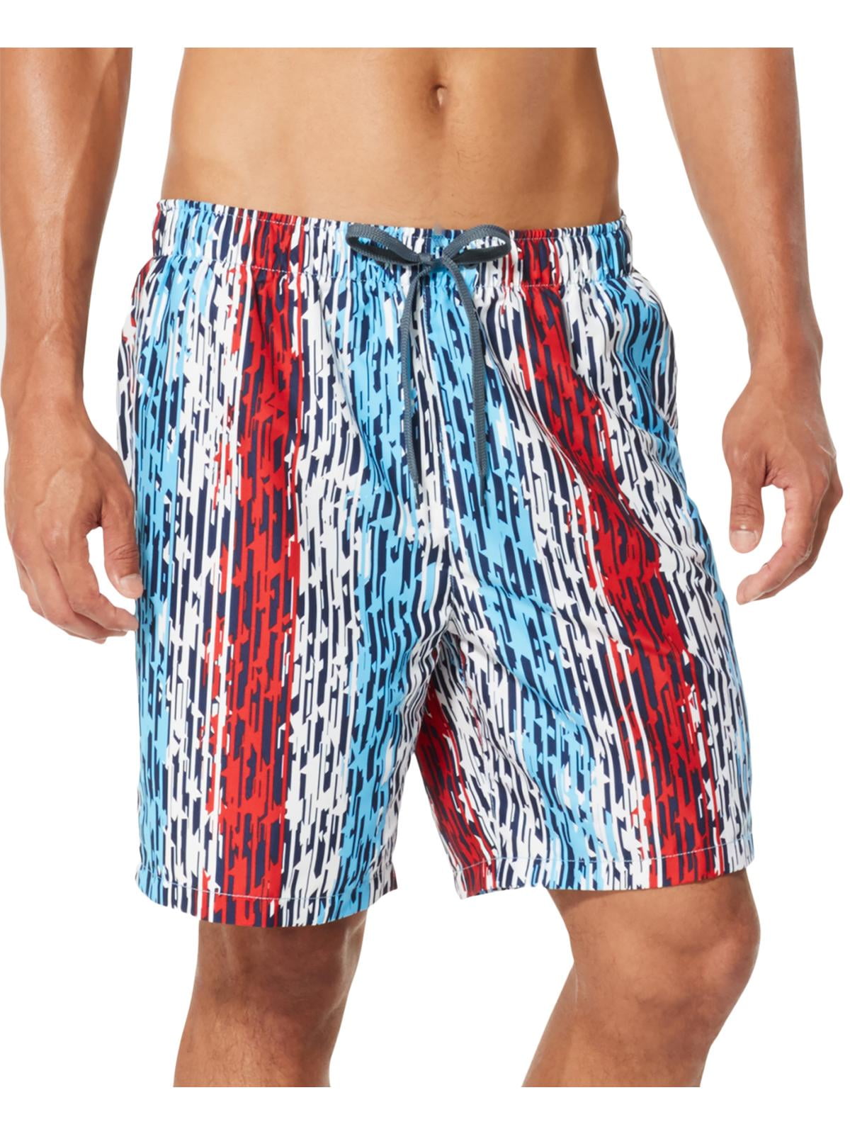 Speedo Mens 18" Volley Star Racer Printed UV Protection Swim Trunks