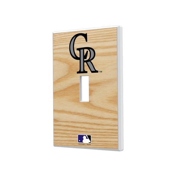 Colorado Rockies Baseball Bat Design Single Toggle Light Switch Plate