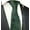 Emerald Green, variant on Black Paisley Hand Made Men's Necktie