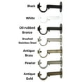 thumbnail image 6 of Urbanest Adjustable Curtain Rod Bracket, 1 1/8"-1 1/4", Black, 6 of 6