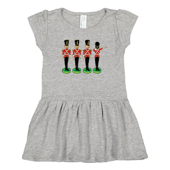 Inktastic Christmas Dabbing Tin Soldier Girls Toddler Dress