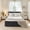 Grey, variant on Ovios Boneless Beds Furniture, Twin Bed Frame with Mattress and Headboard Set, 16.7" Plush Corduroy Cloud Bed, Medium Firm, No Assembly, Grey