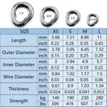 thumbnail image 5 of 25Pcs Stainless Steel Split Rings Solid Metal Fishing Attachments Link Enduring, 5 of 8