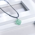 thumbnail image 4 of Collar iStone, trébol de cuatro hojas, aventurina verde, San Patricio, 4 of 8