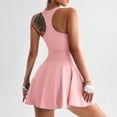 thumbnail image 2 of DHFJKG Womens Tennis Dresses Built In Shorts With Side Pockets Sleeveless Fitness Workout Tank Dress Yoga Square Neck Trendy Dresses, 2 of 7