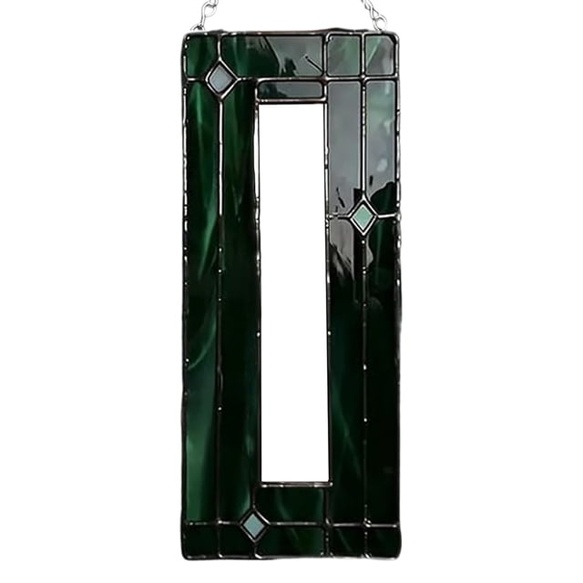 Handmade Stained Glass Photobooth Frame, Vertical Hanging Photo Strip Frame, Copper Foil Glass Picture Frame for Memory Display (#A)