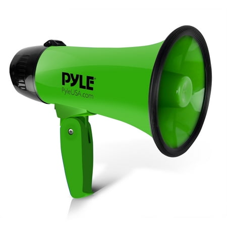 PYLE PMP22GR - Compact & Portable Megaphone Speaker with Siren Alarm Mode, Battery (Best Battery Operated Speakers)