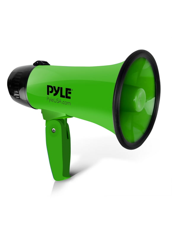 PYLE PMP22GR - Compact & Portable Megaphone Speaker with Siren Alarm Mode, Battery Operated