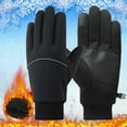 thumbnail image 4 of Tanhomme 2Pairs Running Gloves Winter Thermal Anti-Slip Gloves Fleece Gloves Men Women for Walking Cycling Driving Men's Winter Windproof Warm Water-proof Sports Ski Gloves, 4 of 5