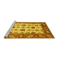 thumbnail image 2 of Ahgly Company Machine Washable Indoor Rectangle Abstract Yellow Modern Area Rugs, 2' x 3', 2 of 4