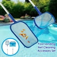 thumbnail image 1 of OUSITAID Pool Leaf Skimmer Pool Skimmer Net with Pole  Pool Hand Skimmer Net Cleaning Net Kit Set for Cleaning Swimming Pool & Pond Fine Mesh Pool Leaf Net Swimming Pool Pond Flat Net, 1 of 8