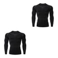 thumbnail image 3 of Sonducket Ropa interior térmica para hombre, mallas deportivas de secado rápido, capas base para correr, Tops, ropa deportiva para Fitness, 1608 estilo L 2piezas, 3 of 6