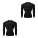 thumbnail image 2 of Guardurnaity Ropa interior térmica para hombre, medias elásticas de secado rápido, camisetas para esquiar y correr, ropa deportiva para Estilo 1608, XXXL 2piezas, 2 of 6