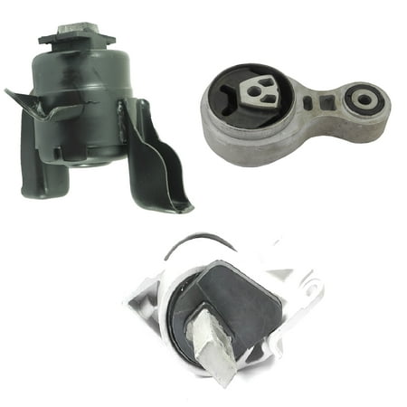 Ford Motor Mounts CF Advance For 10-12 Ford Fusion Mercury Milan 2.5L EXC. Hybrid Engine Motor and Manual Transmission Mount Set of 3PCS 2010 2011 2012 ()