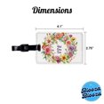 thumbnail image 3 of Best Oma German Grandma Ever Flowers Faux Leather Travel Luggage Tag, 3 of 7