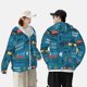thumbnail image 4 of Fotbe Construction Trucks Chaqueta con Protección Solar UPF 50+ para Hombre y Mujer, Camisa con Capucha y Bolsillos-X-Large, 4 of 7