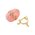 thumbnail image 1 of fashionhome Egg Shape Jewelry Box Portable Adorable Replacement Rhinestone Glossy Decorative Ring Earring Case Container Table Decor, 1 of 6