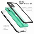 thumbnail image 3 of Dteck Full Body 360 Protective Shockproof Dirtproof Sandproof IP68 With Build in Screen Protector Phone Case, For iPhone 11 Pro (5.8 inch), white, 3 of 7
