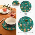thumbnail image 3 of SKYSONIC Ice Cream Desserts Pot Holders Trivets, 2 Pcs Heat Resistant Trivets,Doodle Style Coffee Cotton Thread Weave Mats for Hot Pads Pans Pot Bowl Teapot for Kitchen Decor, 3 of 7
