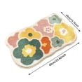 thumbnail image 2 of 40x60cm Bath Mat Quick Drying Foot Wipe Rug Bath Mat AntiSlip Bath Mat Thick Absorbent Footwear Entryway Cute Flower Pattern Bath Mat Washable Soft Stylish 16x23.6inch Blanket Blankets Small Area Rug, 2 of 4