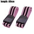 thumbnail image 2 of Blood Flow Restriction Bands , Occlusion Bands for Workouts, Fabric Resistance Bands for Legs - pink black stripes, 2 of 5