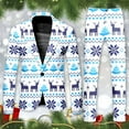 thumbnail image 2 of Ugly Christmas Suits for Men 2 Piece Vintage One Button Ugly Xmas Jacket Blazer And Pant Set Plus Size Slim Fit Winter Party Christmas Suit, 2 of 7