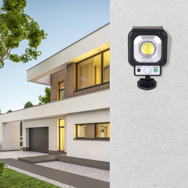 SuoKom Solar Outdoor Lights, Motion Sensor Solar Powered Lights Ip65,3 Modes, Wall Security Lights for Fence Yard Garden Patio Front Door