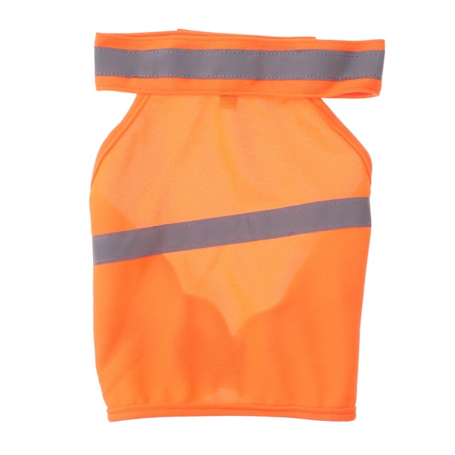 Chaleco reflectante de seguridad para perros, ropa de verano transpirable de alta visibilidad para caminar, correr, senderismo (naranja fluorescente-S)