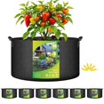 thumbnail image 1 of Bolsas de cultivo HealSmart de 15 galones, tela no tejida, paquete de 6 con asas, 1 of 7