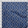 thumbnail image 3 of oneOone Polyester Lycra Fabric Leaves & Floral Block Print Fabric BTY 56 Inch Wide, 3 of 4