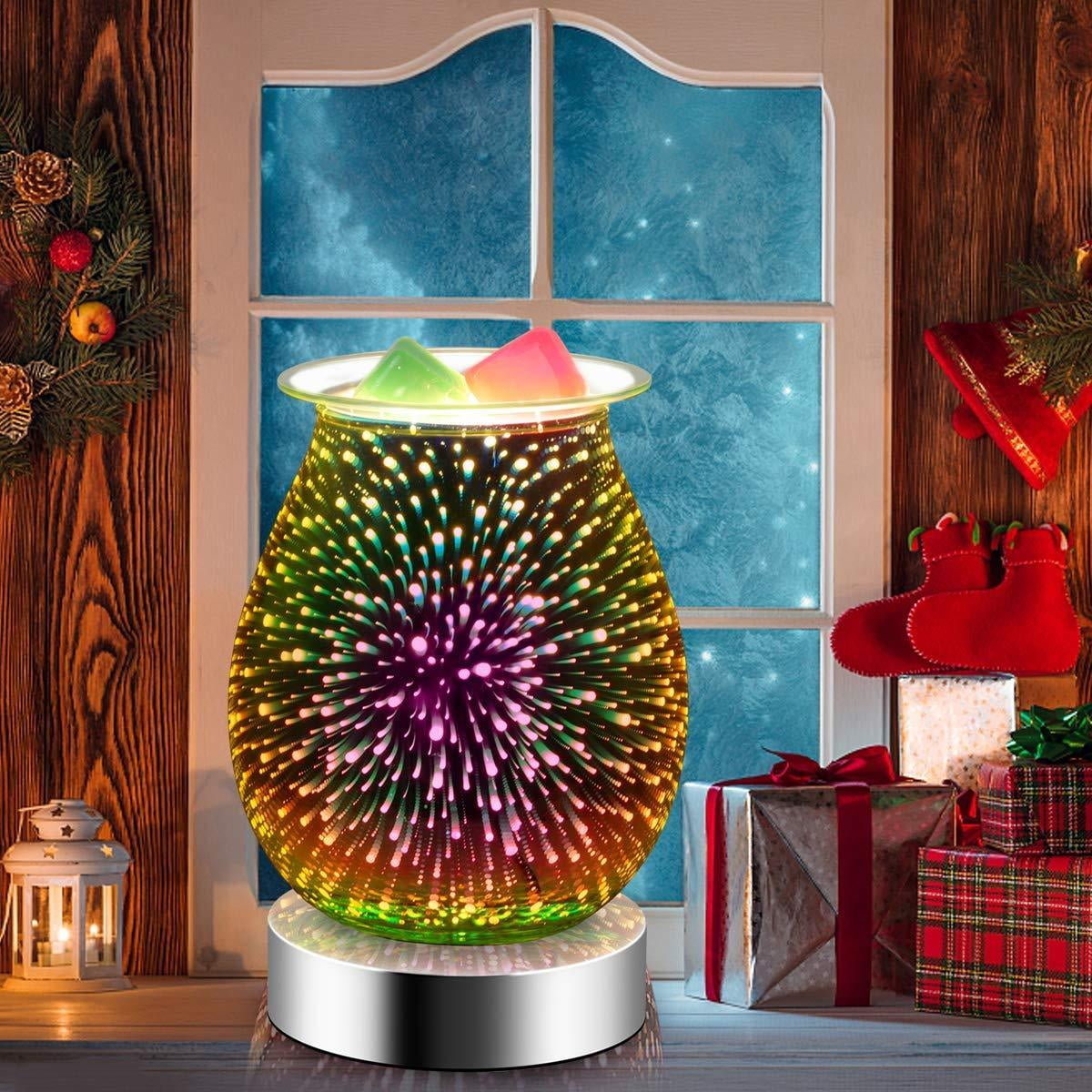 Dropship 3D Fireworks Glass Wax Warmer Electric Wax Burner to Sell Online  at a Lower Price