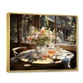 thumbnail image 2 of Designart "Afternoon Tea Country Clubs painting III" Country Clubs Floater Framed Canvas Print, 2 of 7
