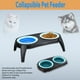 thumbnail image 4 of Comedero plegable para mascotas Pets At Play petatplaycollapfeeder Doble tazón Lavavajillas portátil seguro, 4 of 5