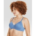 thumbnail image 2 of Hanes Womens No-Show Wireless Bra, Concealing Petals No-Show Bra with Convertible Straps, 2 of 5