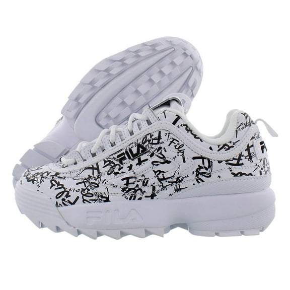 Fila Disruptor Ii Graffiti Womens Shoes Size 8.5, Color: White/Black