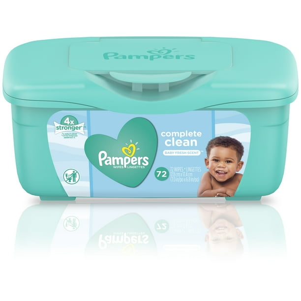 Pampers Baby Wipes Complete Clean Scented 1 Pack, 72 Total Wipes