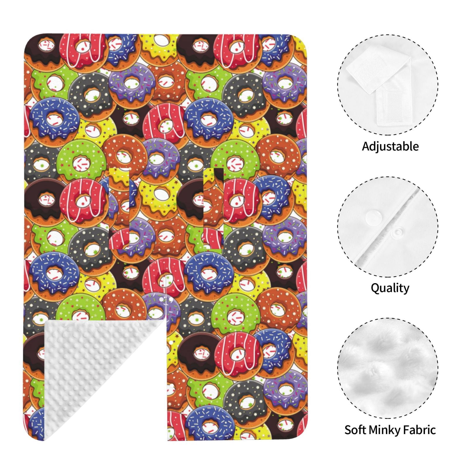 Car Seat Cover Baby - Donut Print No.9054 Breathable Infant Car Seat Cover for Baby Carseat, Lightweight Comfort Baby Essentials Must Haves Newborn Stuff for Girl Boy