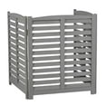thumbnail image 2 of 3-Panel Outdoor Air Conditioner Fence  3-Section 32" W x 38" H Wooden Privacy Screen for Outside Garden Patio, 2 of 16