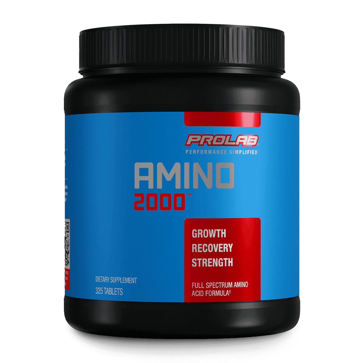 Prolab Nutrition Amino 2000, 325 Tablets – High-Potency Whey-Derived Amino Acid Supplement, 2000mg Per Tablet